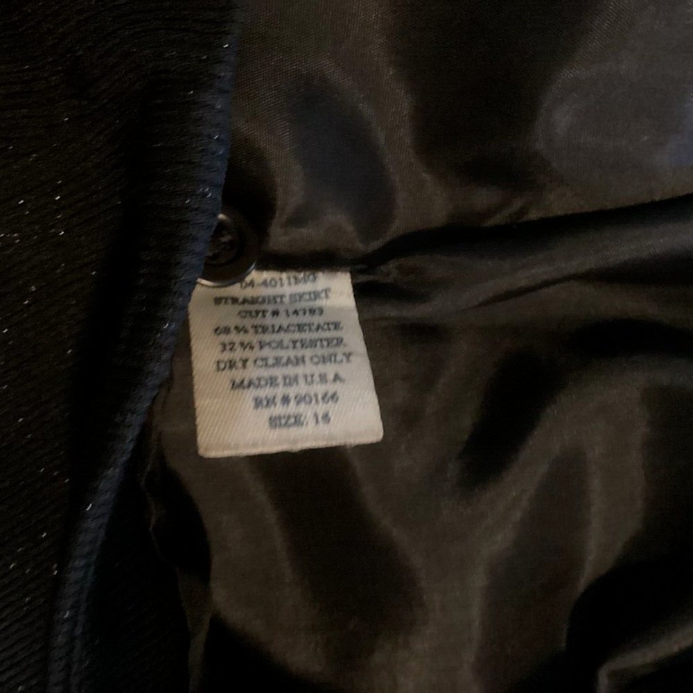 Alex Garfield Skirt Black Size 16 Made in the USA - Picture 4 of 4
